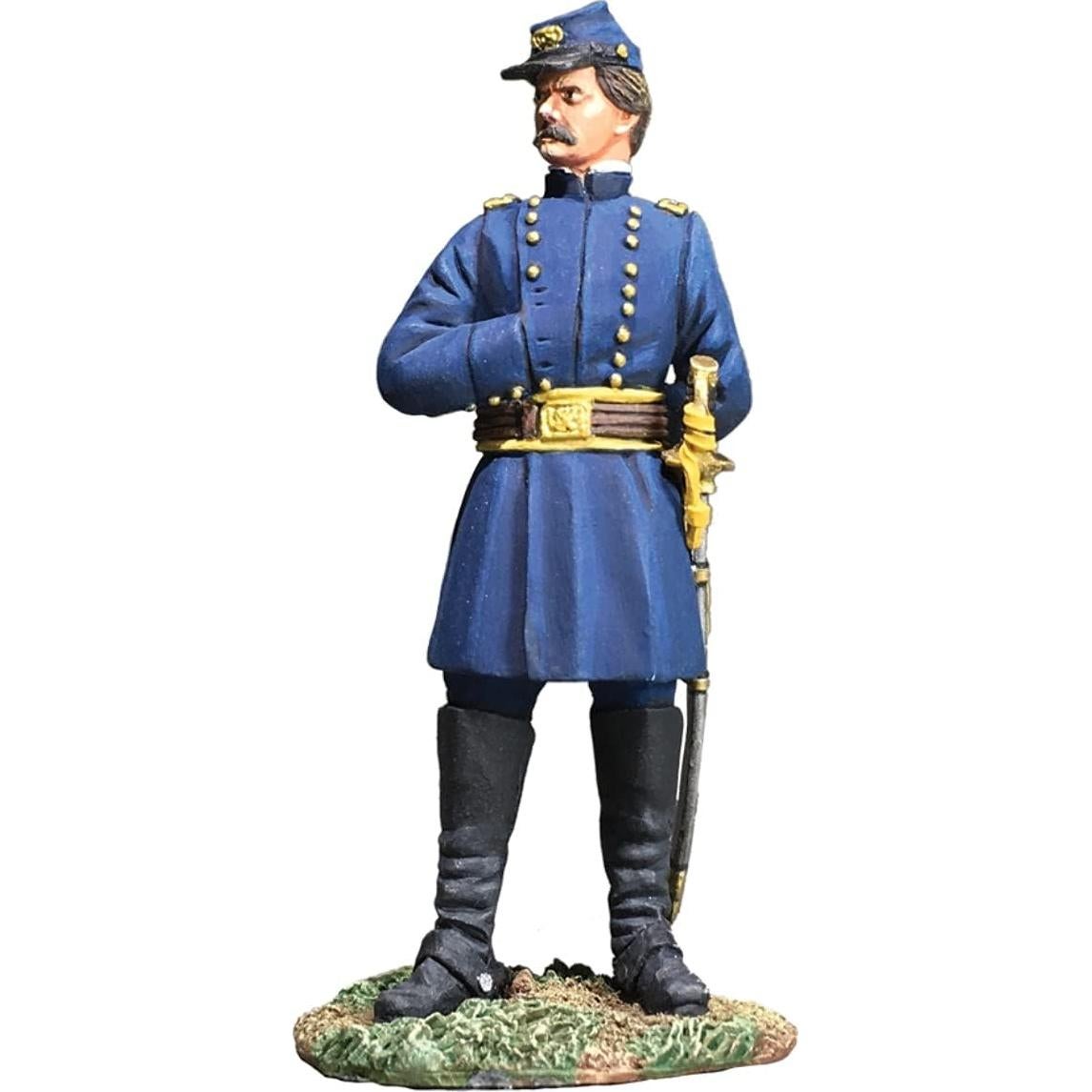 Figura Pewter Guerra Civil Americana W. Britain's McClellan 60mm