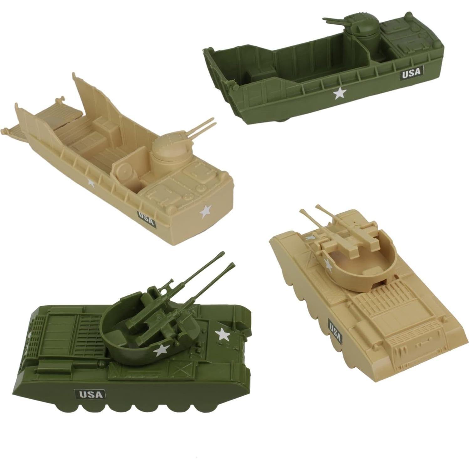 BMC Toys Cubo de Mujeres del Ejército 100pc Tan y Verde Oliva