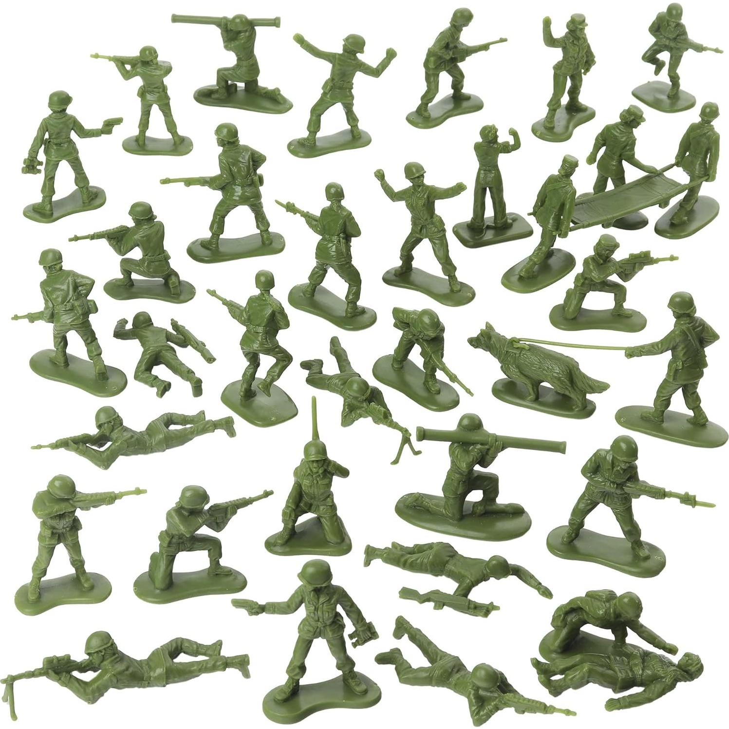 BMC Toys Cubo de Mujeres del Ejército 100pc Tan y Verde Oliva