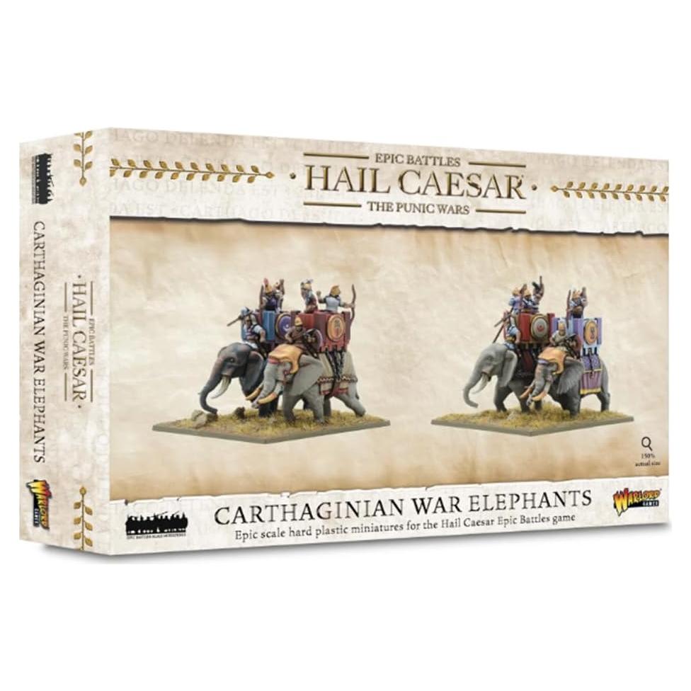 Miniaturas de Elefantes de Guerra Cartagineses Warlord 28mm
