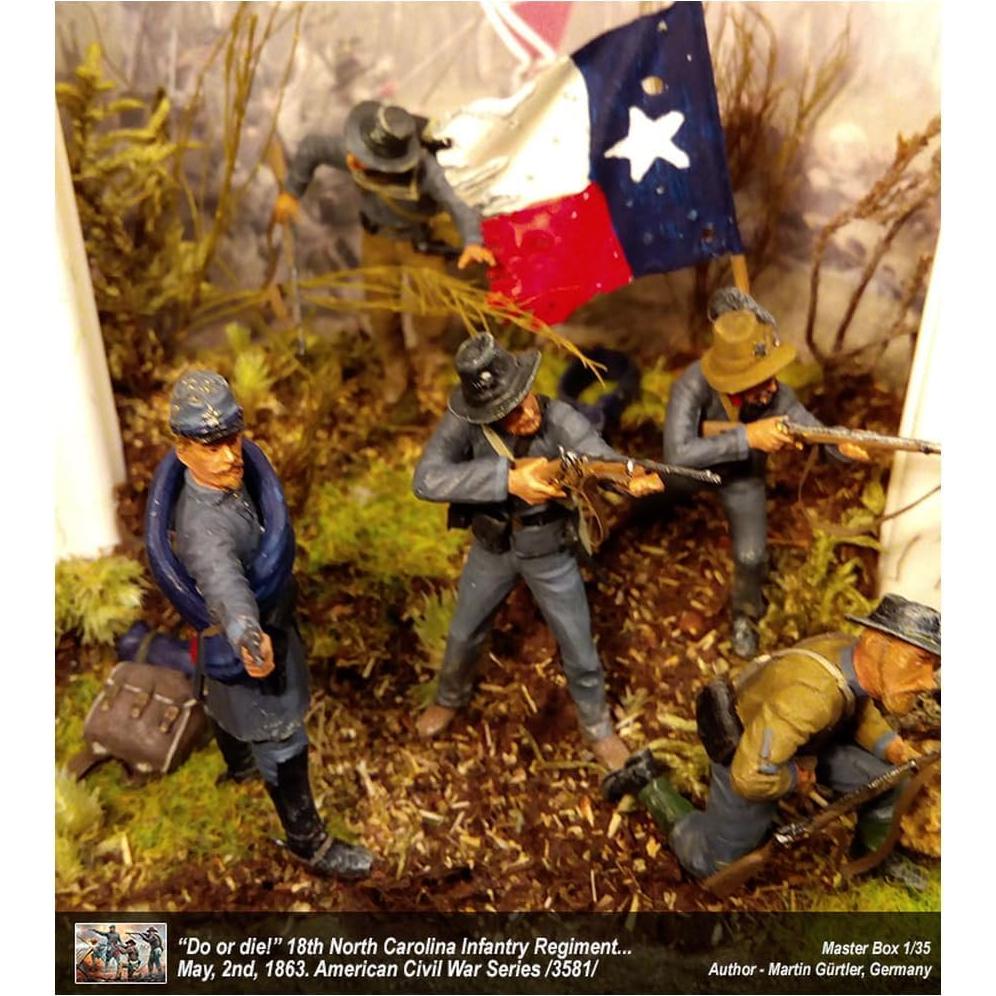 Modelo de Plástico Master Box Infantería Confederada 1:35