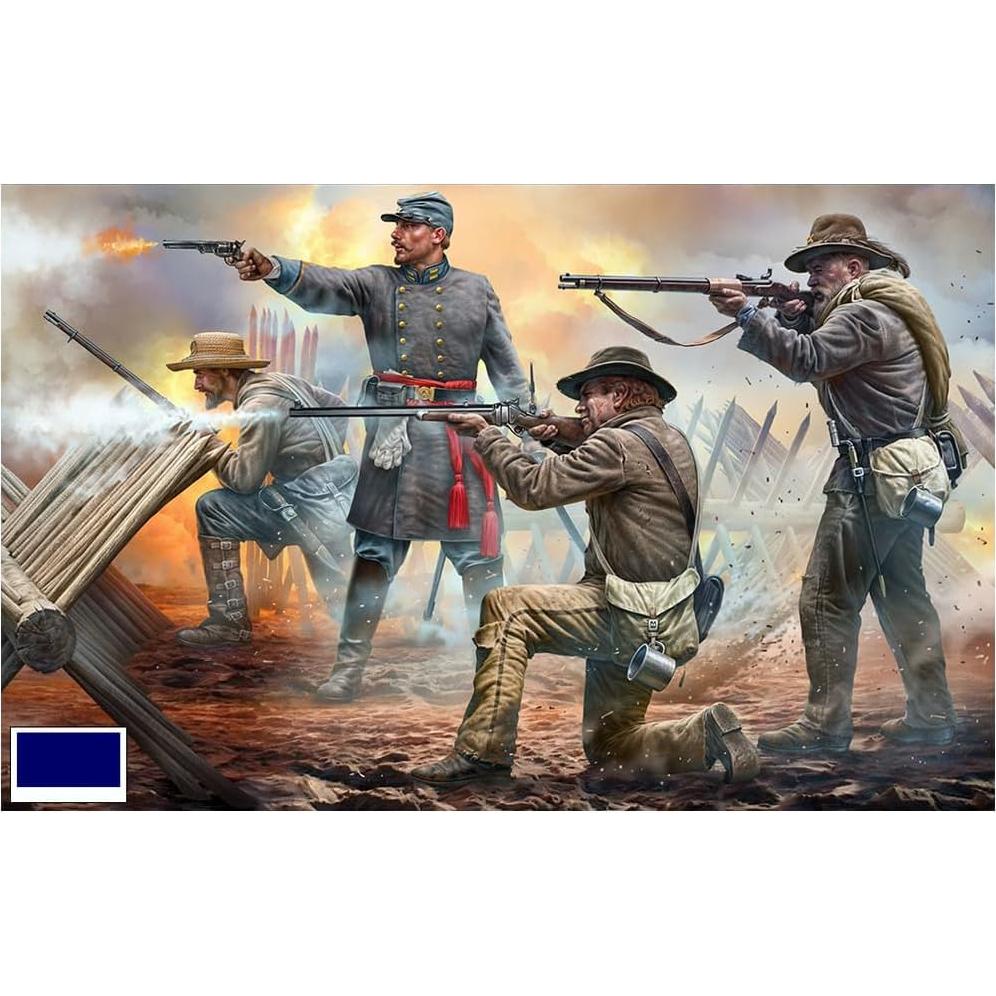 Modelo de Plástico Master Box Infantería Confederada 1:35