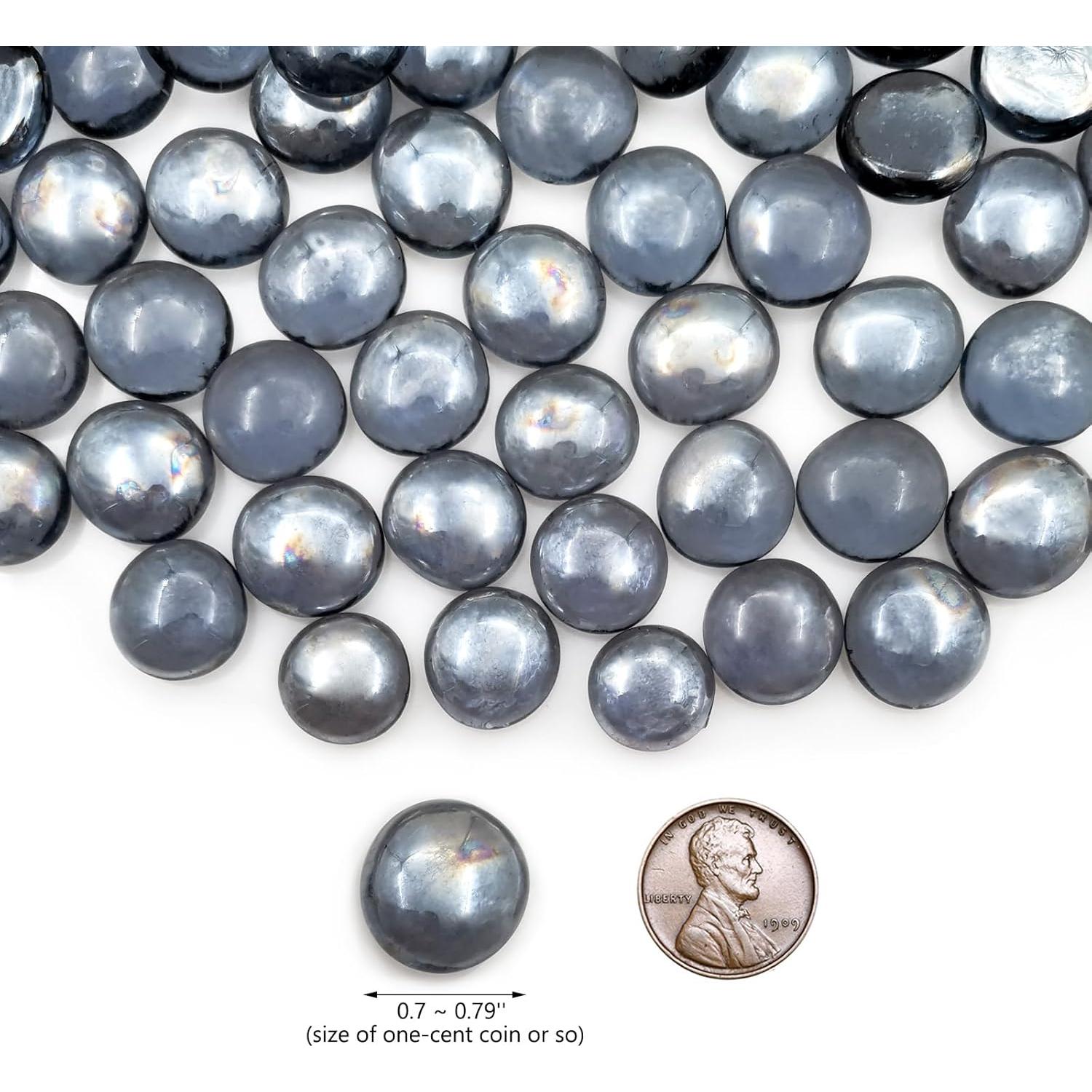 Canicas de Vidrio Planas Ismosm 0.91kg Azul Pizarra