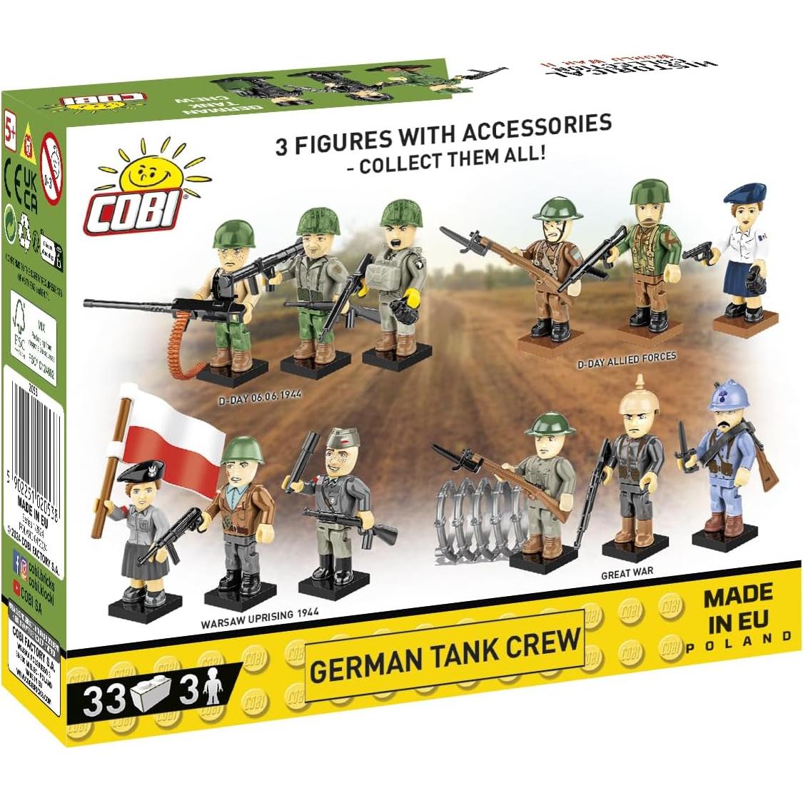 Figura de Tripulación de Tanque Alemán COBI 2053 - 3 Figuras