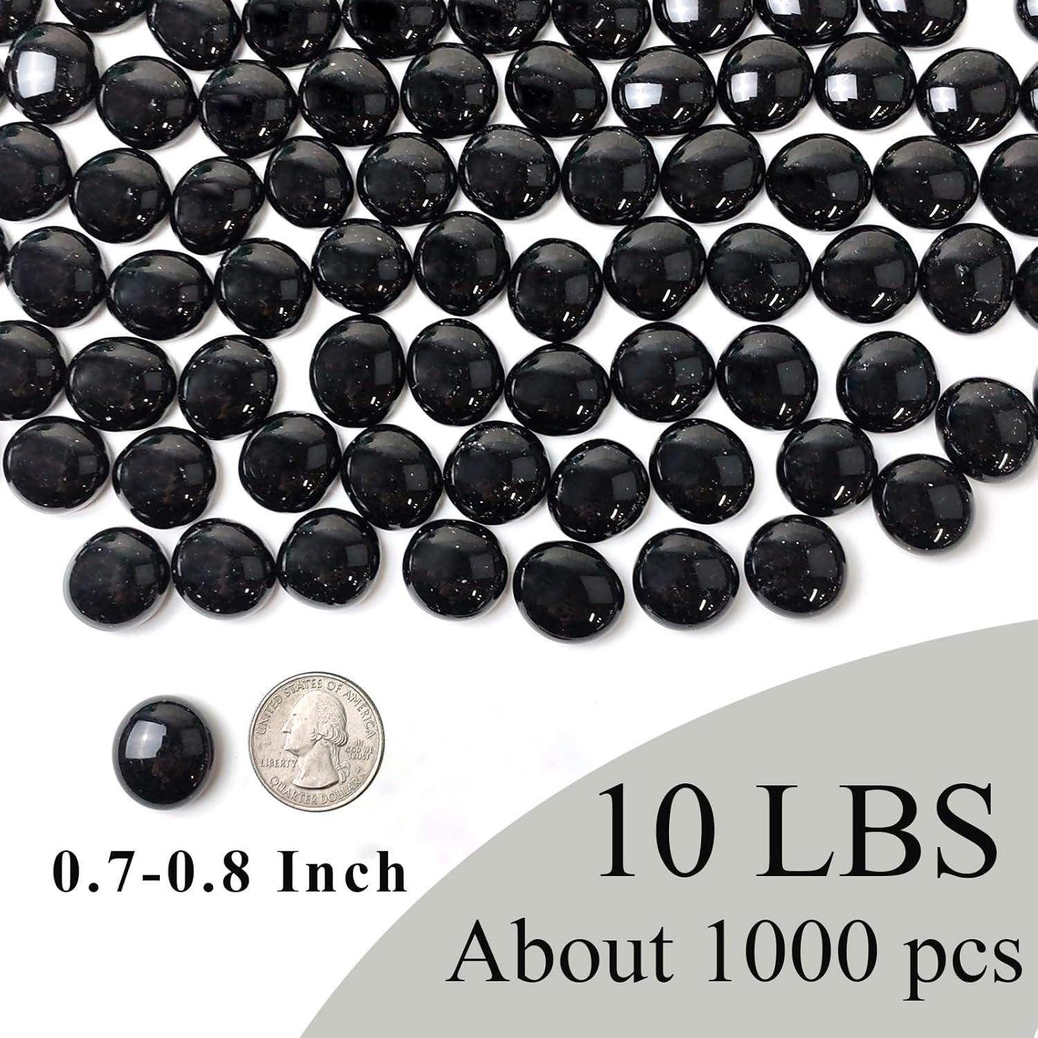 Rocas de Vidrio Negras FANTIAN 4,54 kg para Decoración