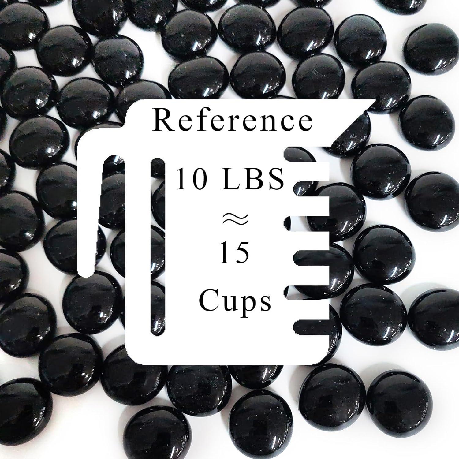 Rocas de Vidrio Negras FANTIAN 4,54 kg para Decoración