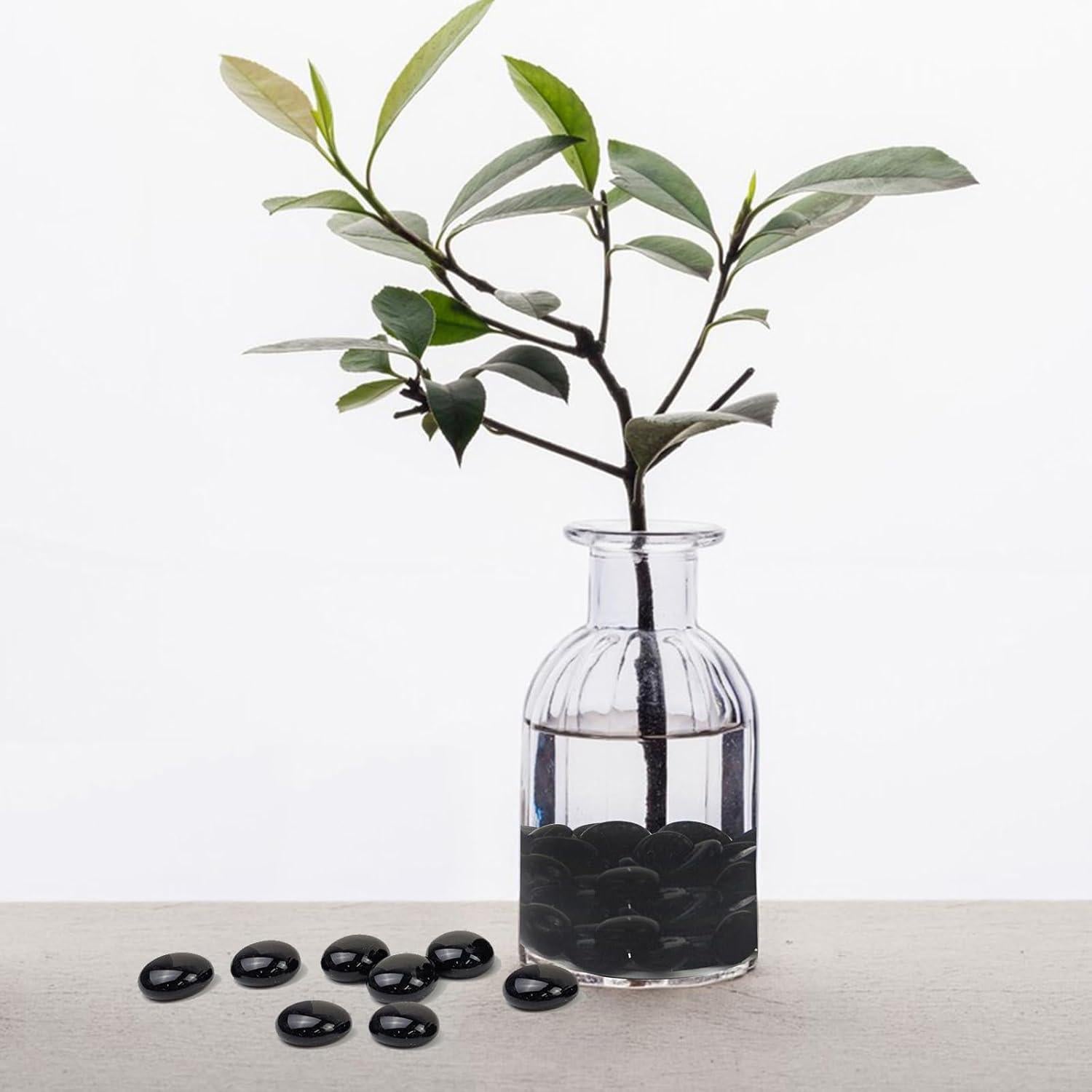 Rocas de Vidrio Negras FANTIAN 4,54 kg para Decoración