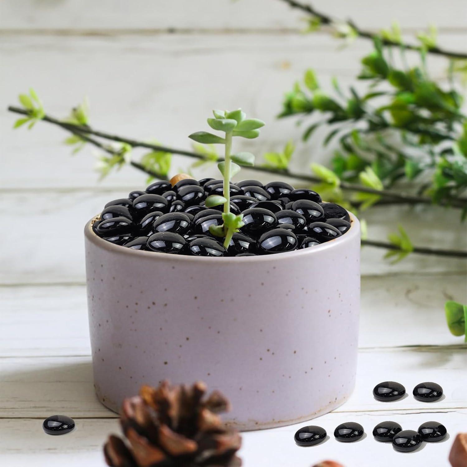 Rocas de Vidrio Negras FANTIAN 4,54 kg para Decoración