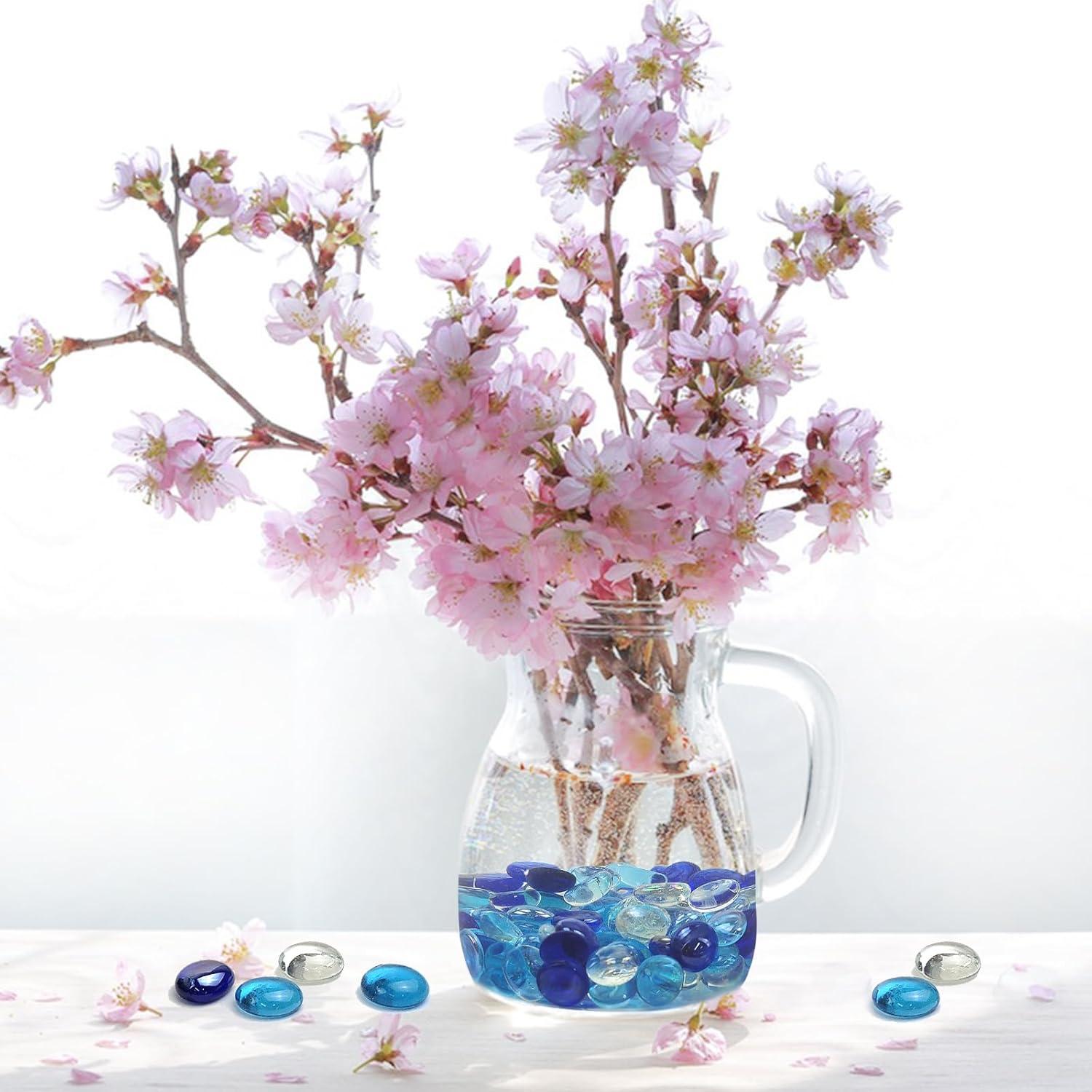 Canicas de Vidrio Planas FANTIAN 2,27 kg 500 Pcs Decorativas