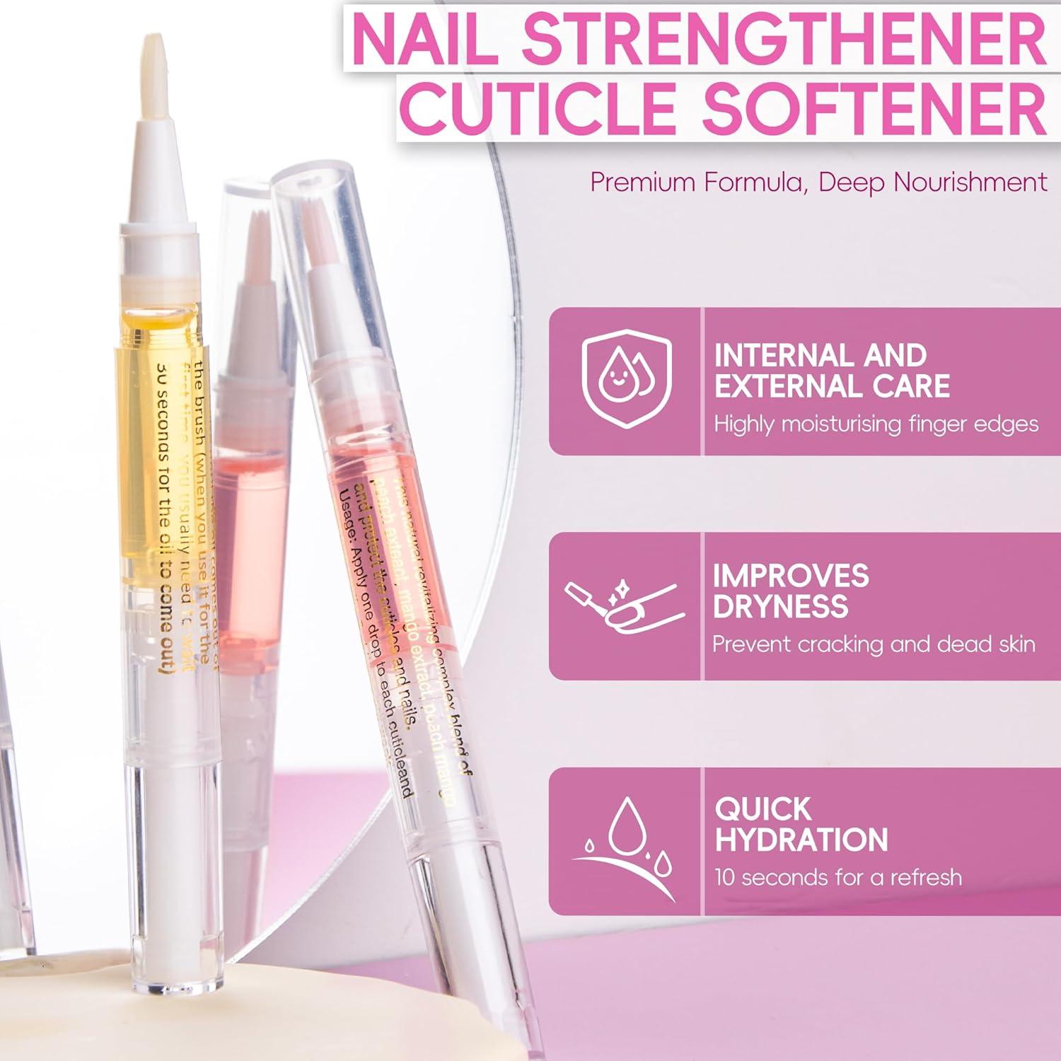 Bolígrafo de Aceite para Cutículas Foncomy 2PCS Hidratante