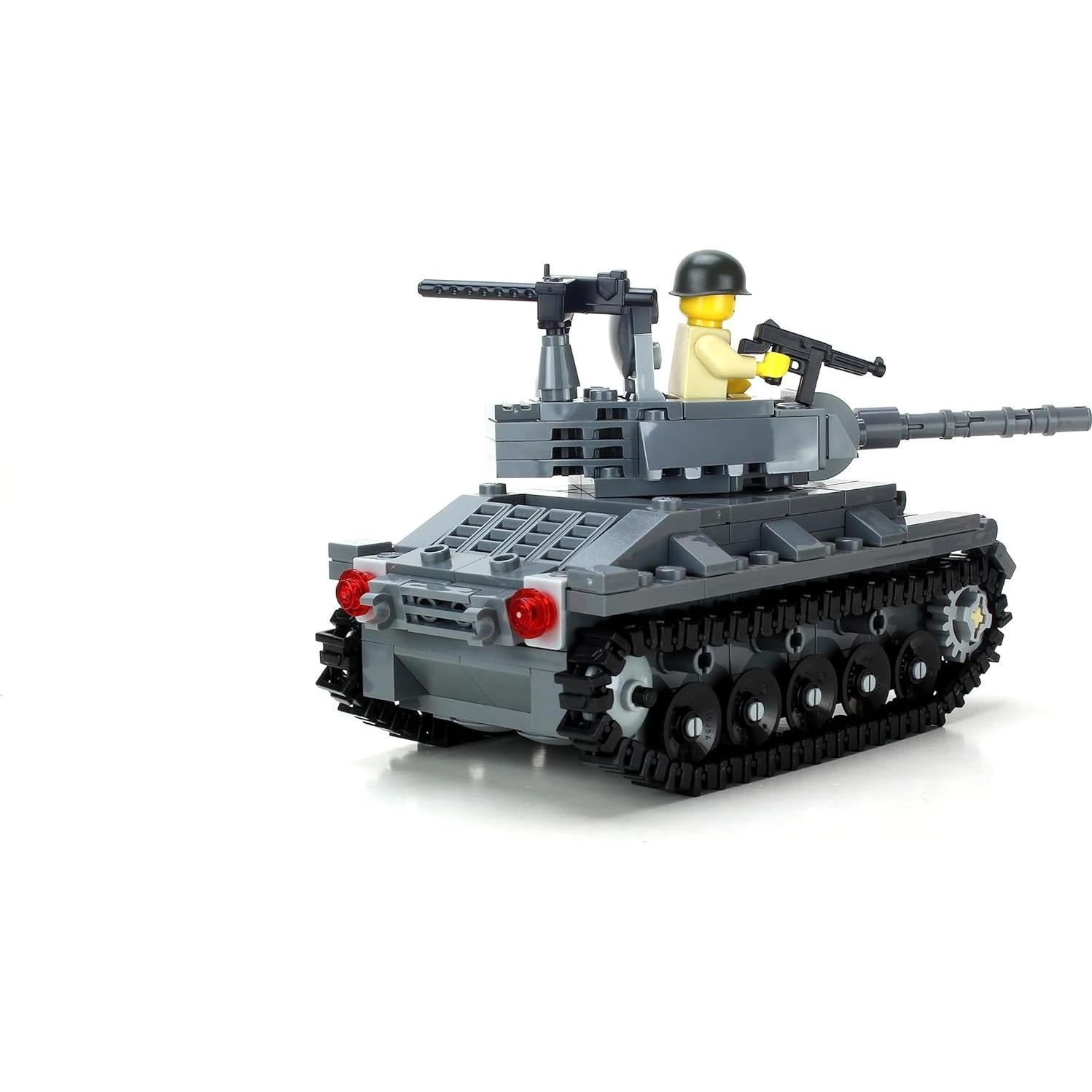 Tanque M24 Chaffee Battle Brick 12.7cm Personalizado