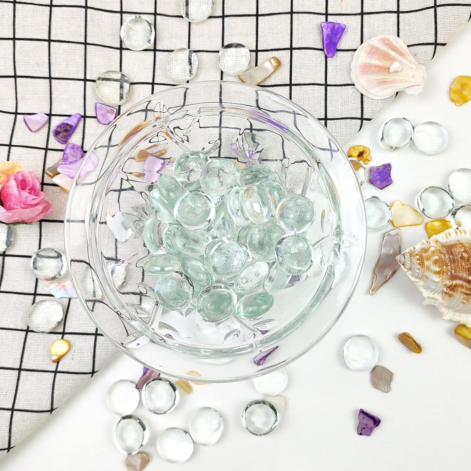 Piedras de Vidrio Transparentes FANTIAN 2.27 kg Decorativas