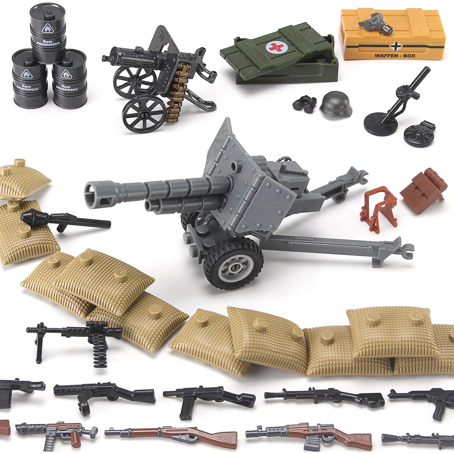 Paquete de Juguetes de Armas Militares Feleph WWII 272g