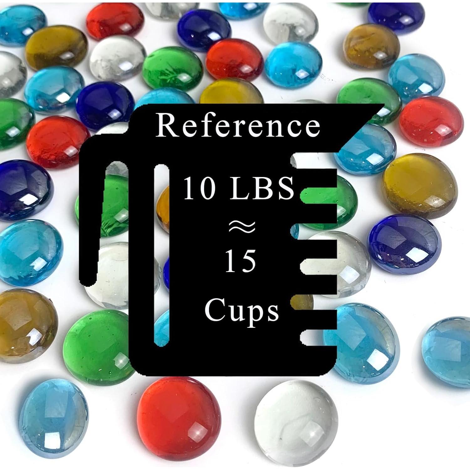 10 kg de gemas de vidrio FANTIAN multicolores decorativas