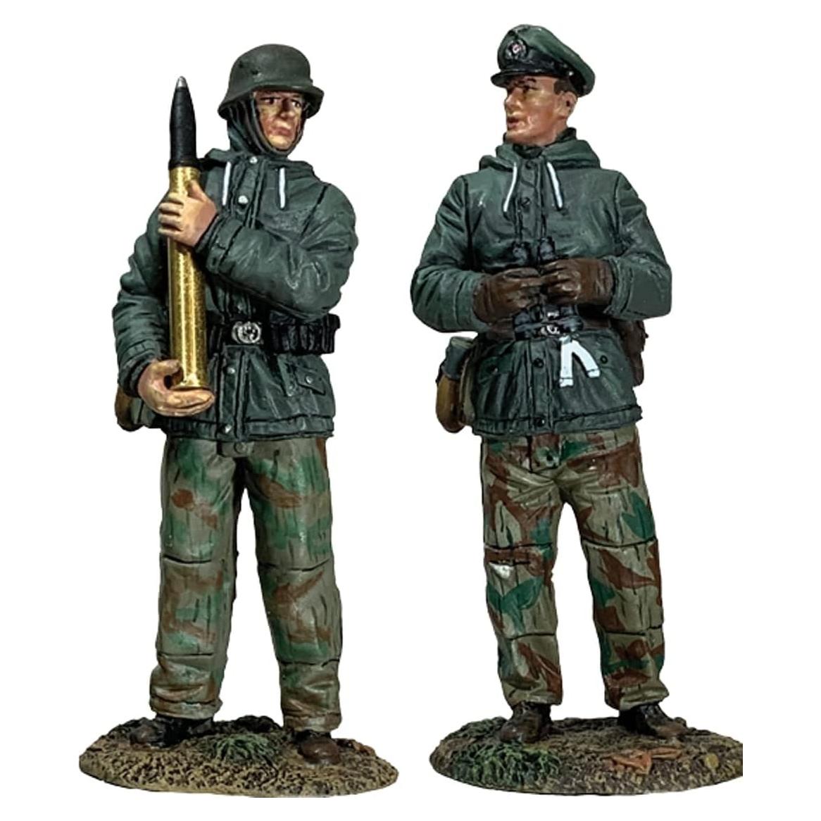 Figuras de Metal W. Britain WWII Comandante Flak 88mm 1:30