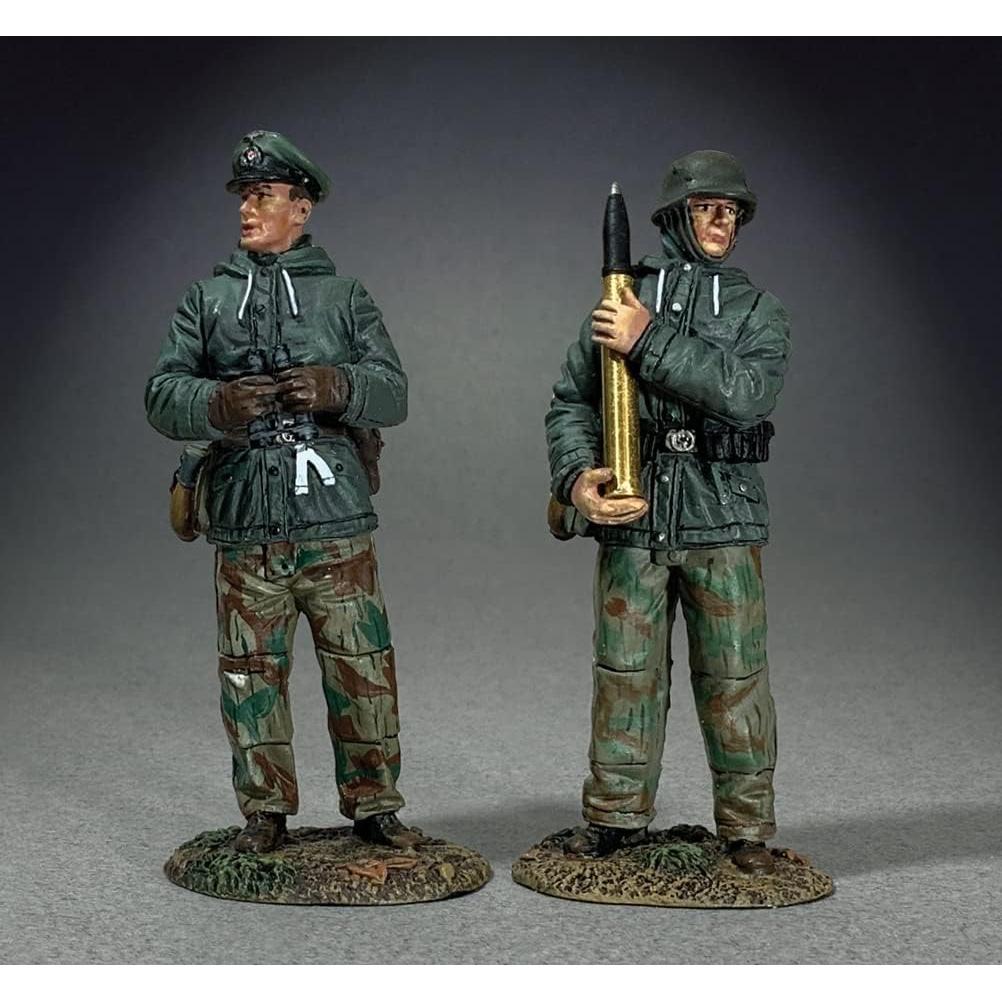 Figuras de Metal W. Britain WWII Comandante Flak 88mm 1:30