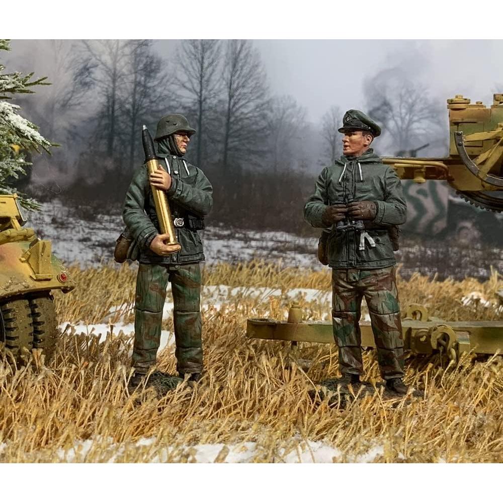 Figuras de Metal W. Britain WWII Comandante Flak 88mm 1:30