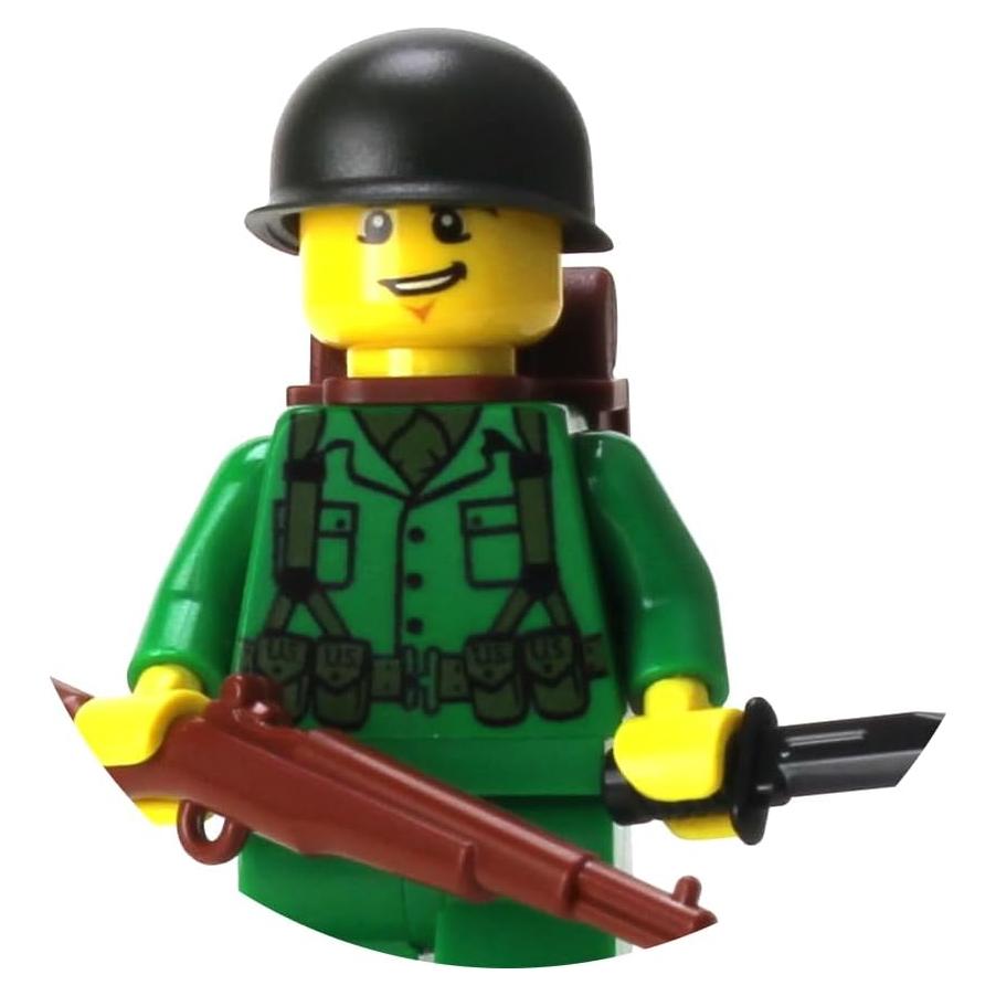 Minifigura Soldado Rifleman Ejército EE. UU. WWII 4.06 cm