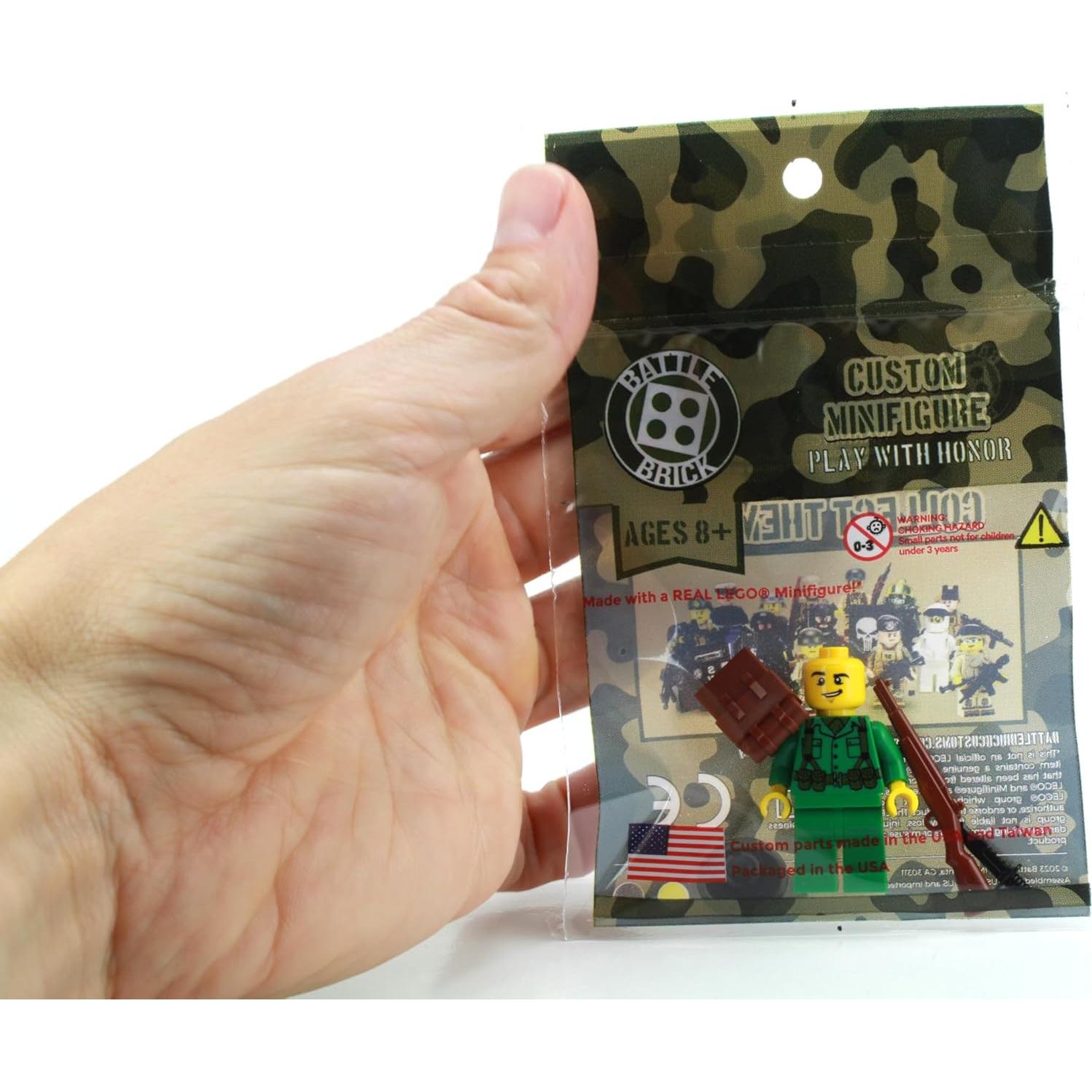 Minifigura Soldado Rifleman Ejército EE. UU. WWII 4.06 cm