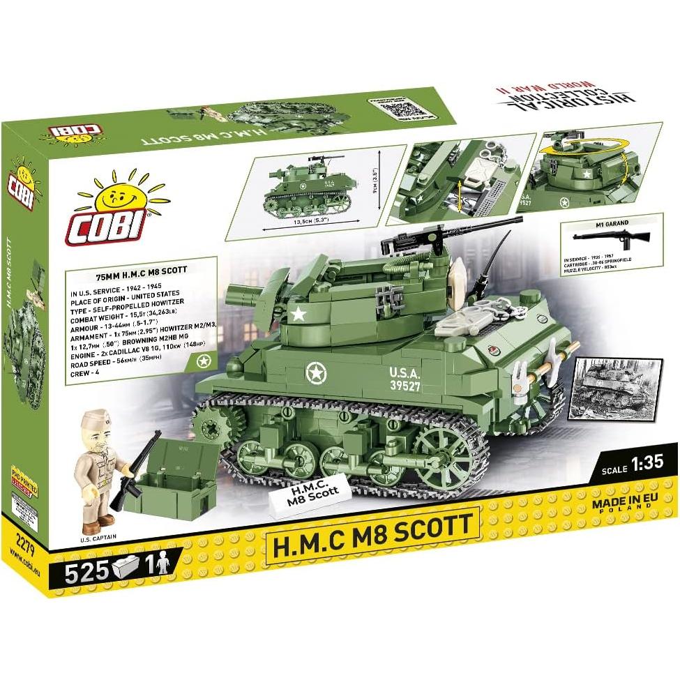 Tanque H.M.C M8 Scott COBI 1:35 - Colección Histórica