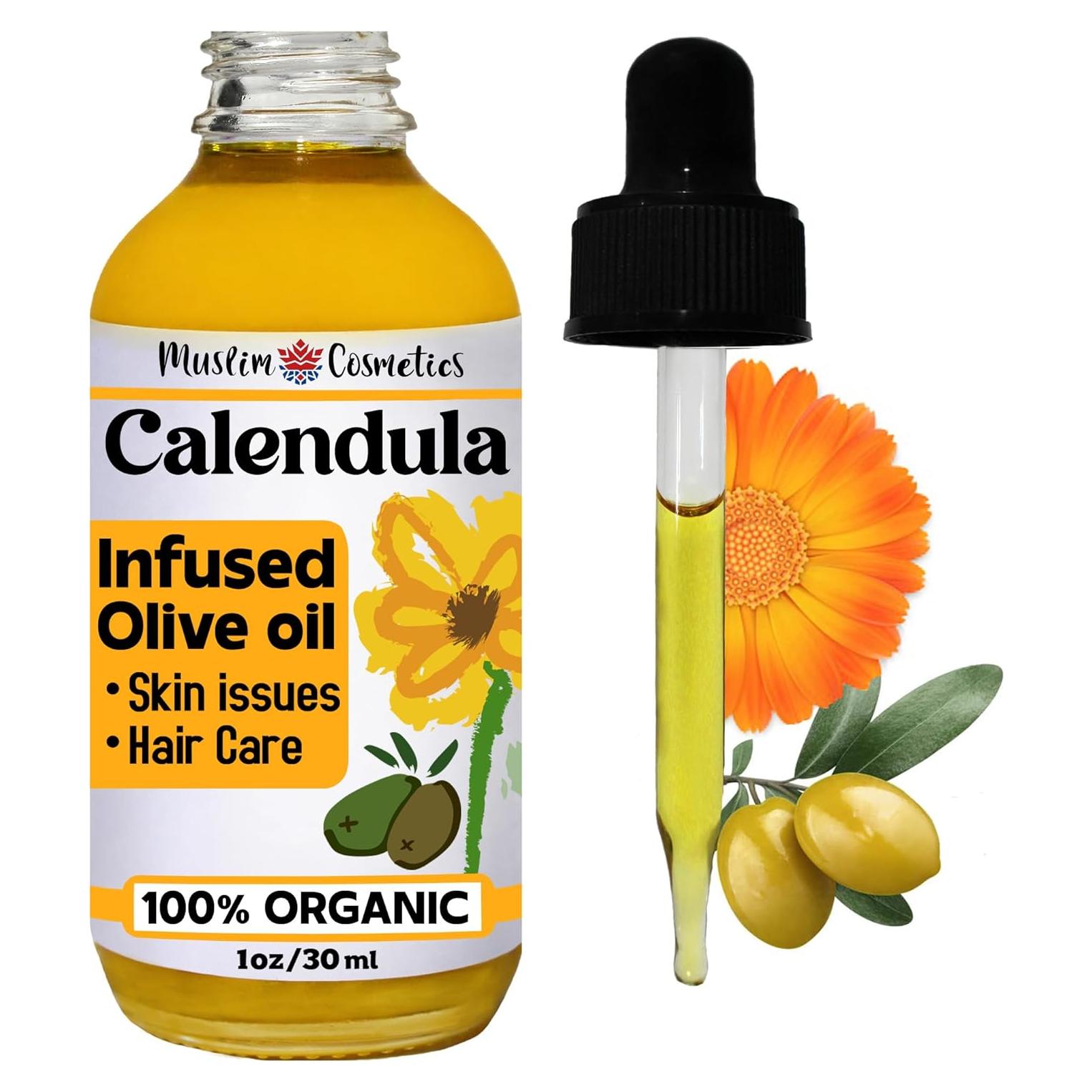 Aceite de Caléndula Orgánico 30ml - Cosméticos Musulmanes