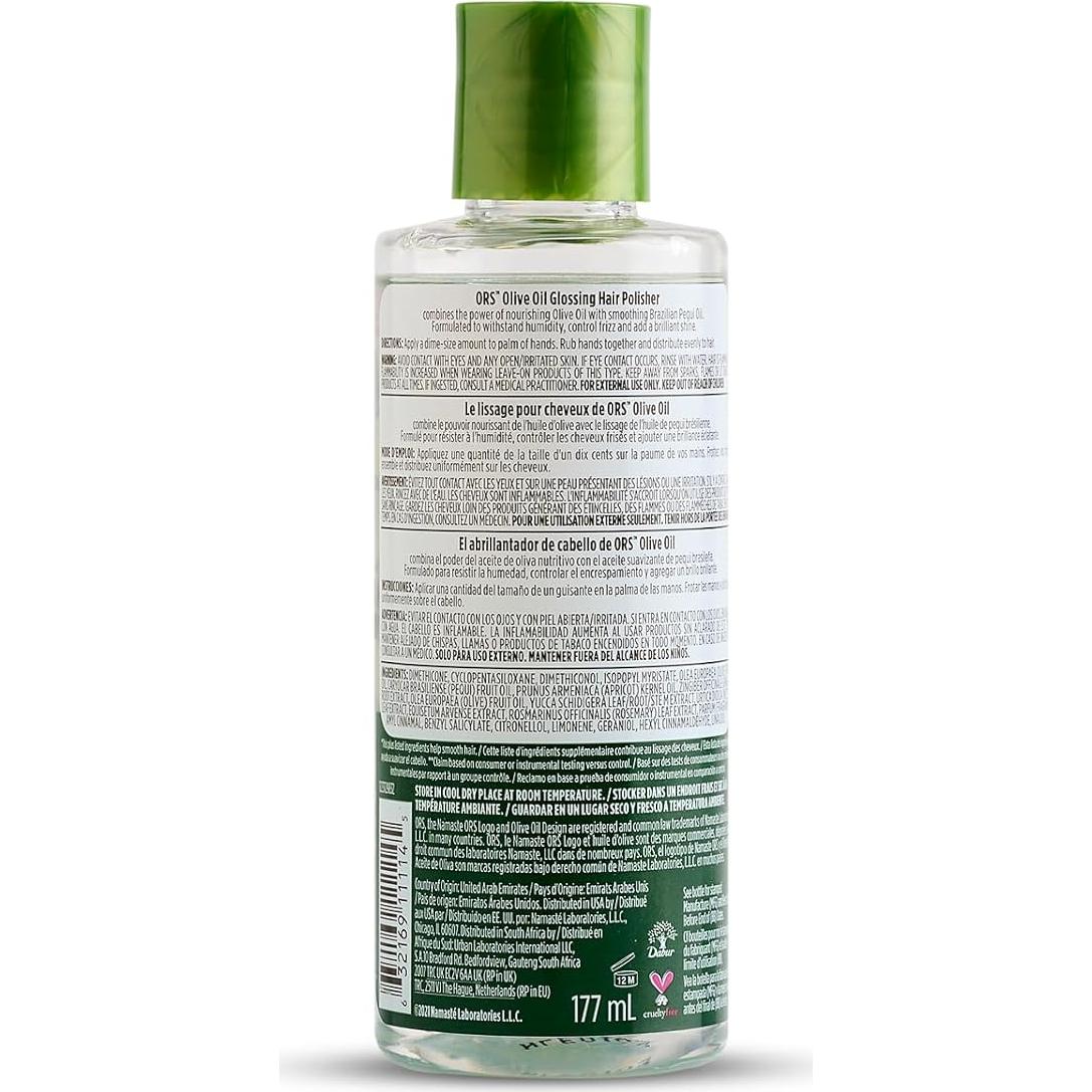 Pulidor de Cabello Anti-Frizz ORS 170g - Aceite de Oliva - 4 Unidades