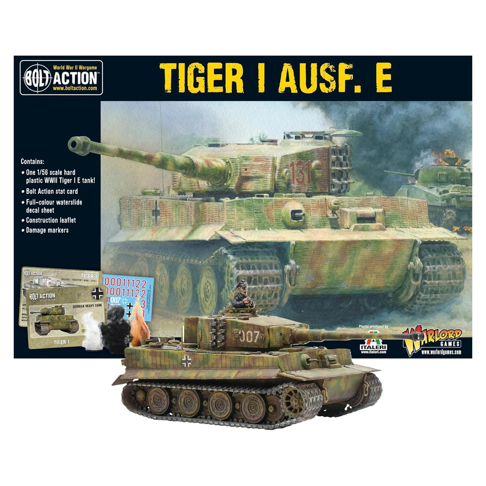 Kit de Modelo de Tanque Pesado Tiger I Warlord Games 1:56 WWII