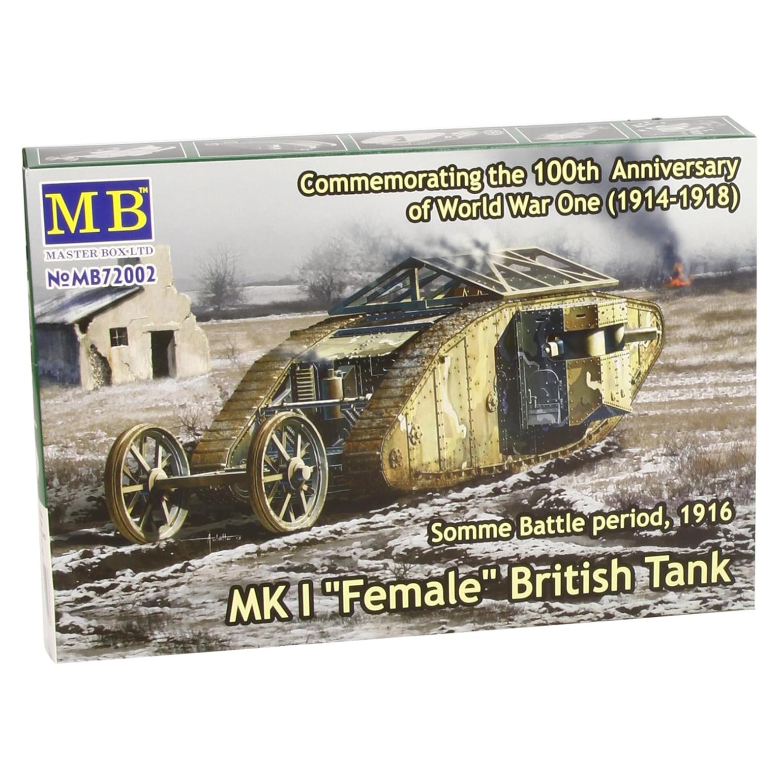 Tanque Británico WWI MK I Femenino 1/72 Dragon Models