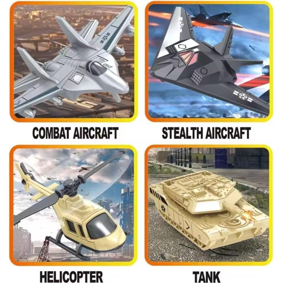 Juego de Vehículos Militares 12 Piezas Liberty Imports