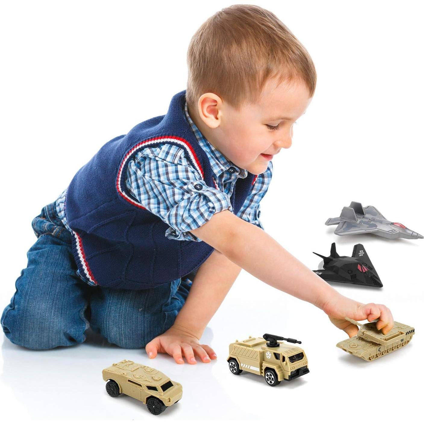 Juego de Vehículos Militares 12 Piezas Liberty Imports