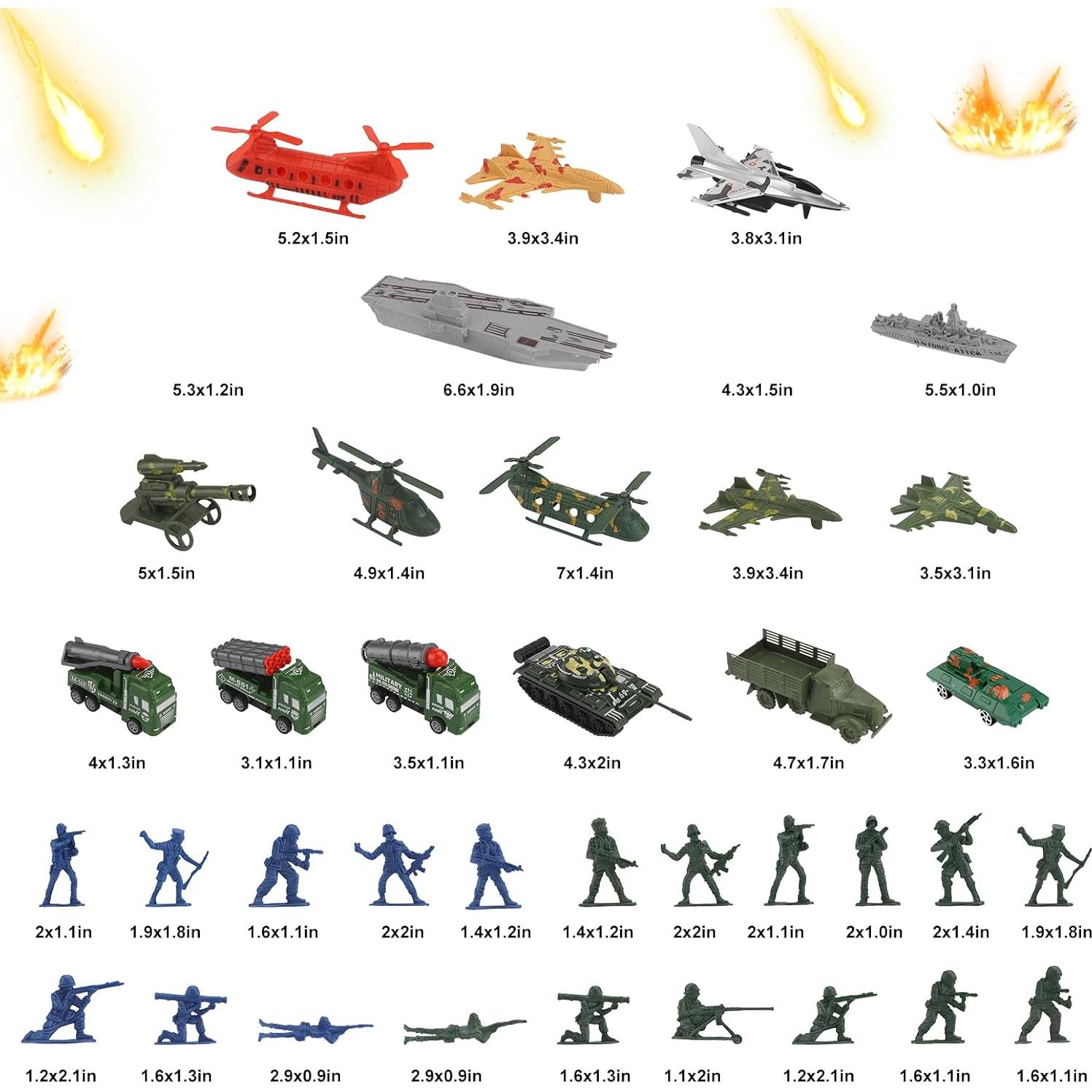 Juego de Soldados de Acción BKJHG - 80 Figuras y Accesorios