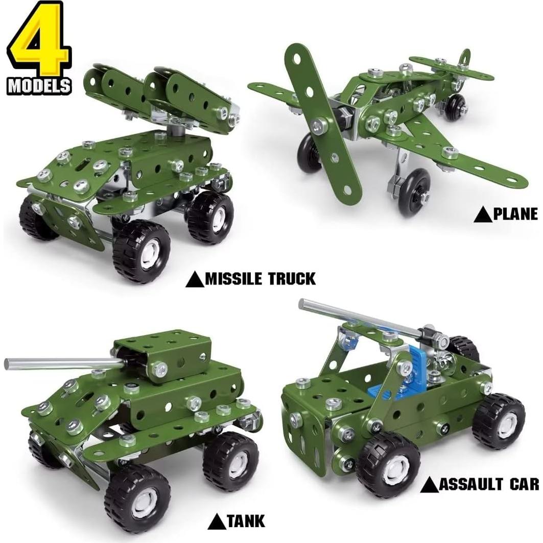 Set de Constructor Militar 166PCS Ferthor Fun - Juguetes STEM