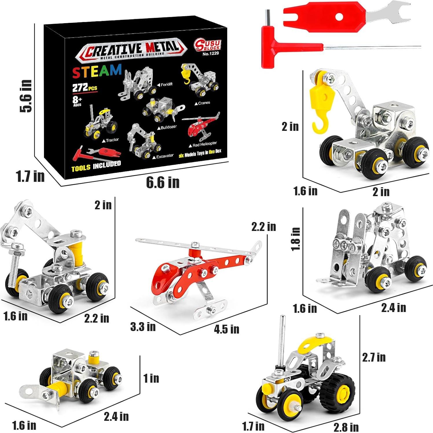 Juguete de Construcción STEM BESTYMXY Helicóptero 272 Piezas