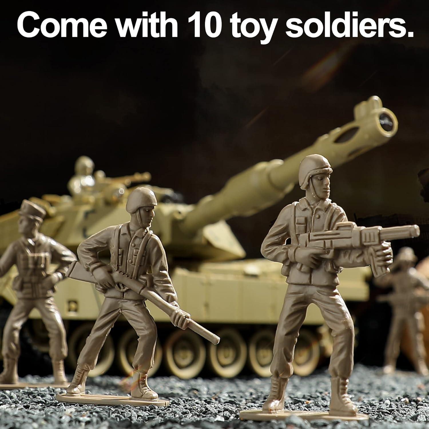 Tanque de Control Remoto Bvrorere M1A2 Abrams 1:28 Caqui