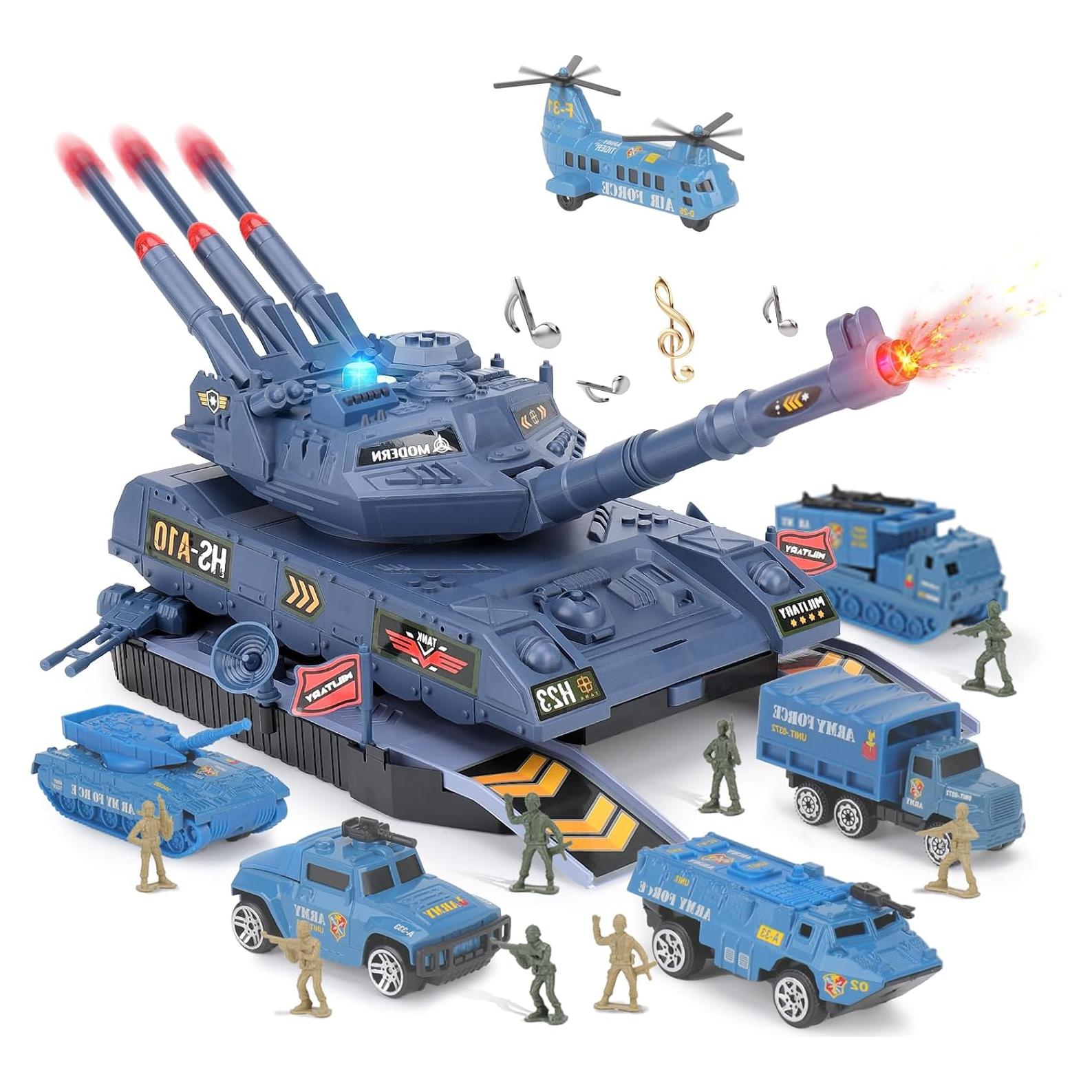 Juguete Militar Yctoys - Tanque y Soldados 14 Piezas