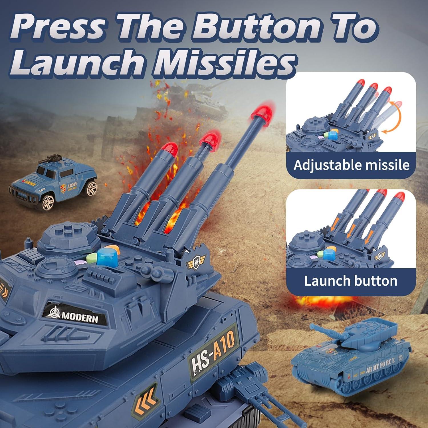 Juguete Militar Yctoys - Tanque y Soldados 14 Piezas