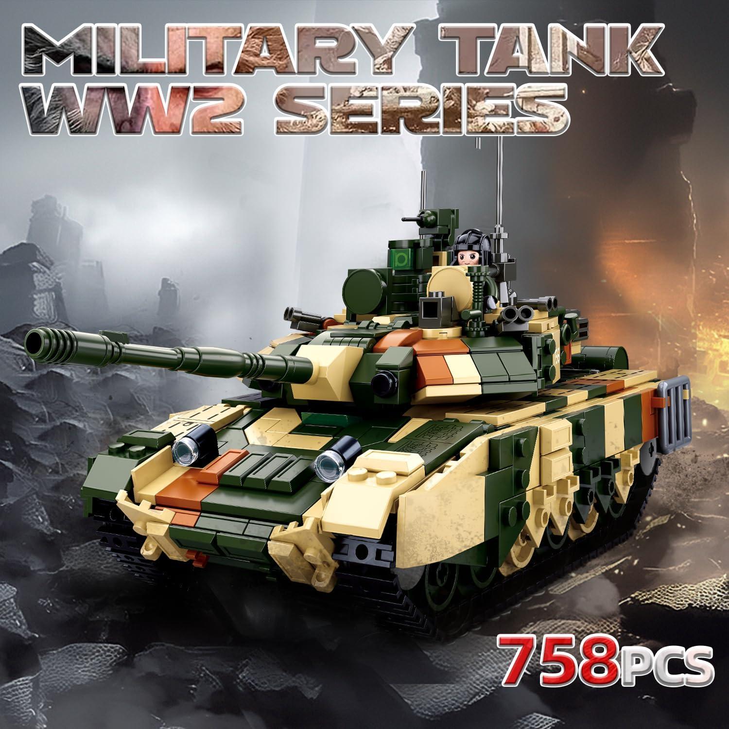 Set de Construcción Tanque T90MS Sluban 758 PCS con 2 Minifiguras