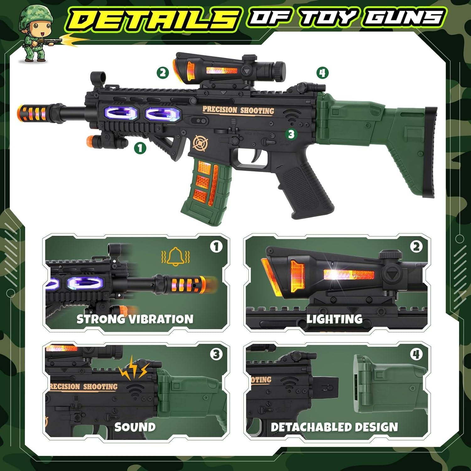 Disfraz de Ejército para Niños GIFTINBOX Talla M (5-7 Años)