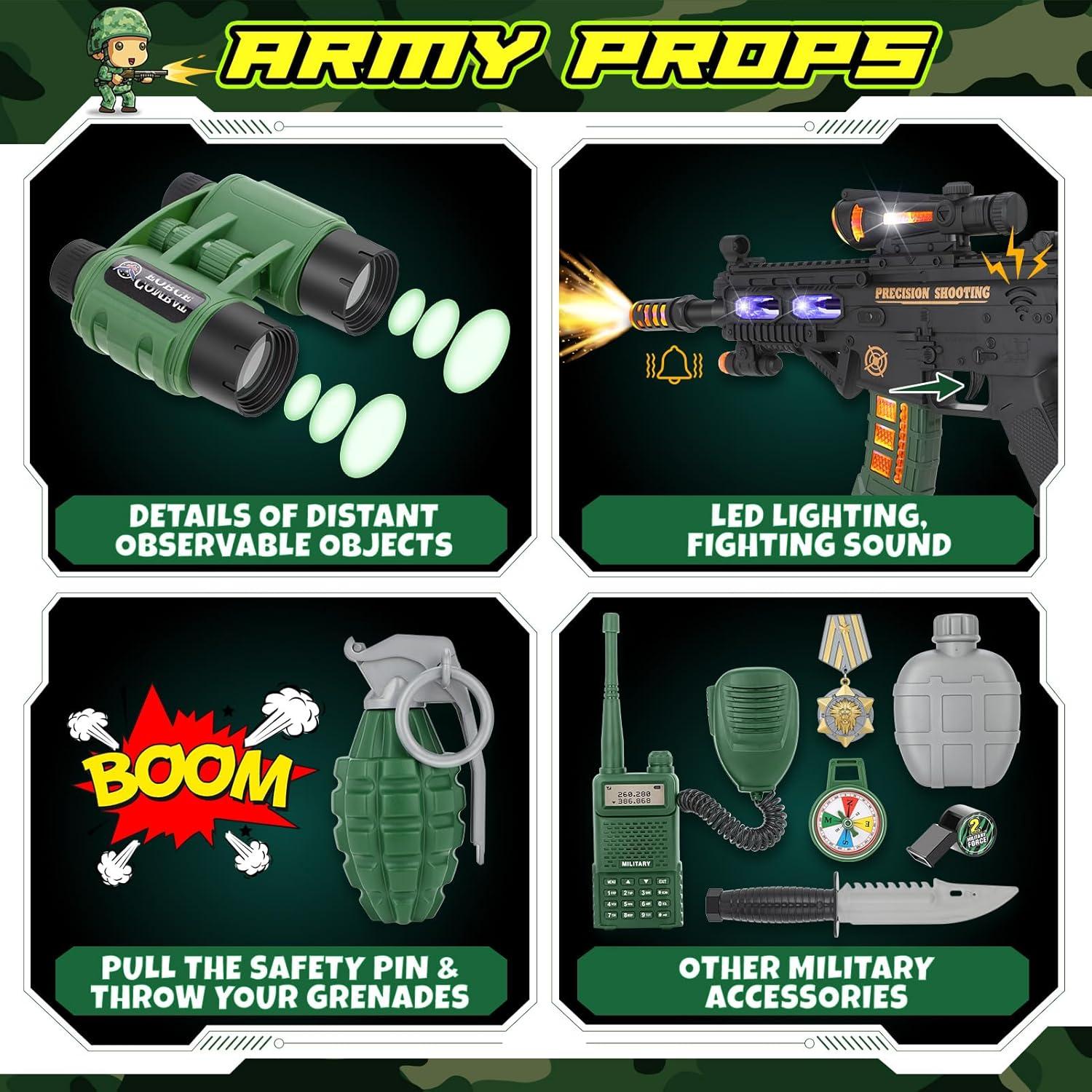 Disfraz de Ejército para Niños GIFTINBOX Talla M (5-7 Años)