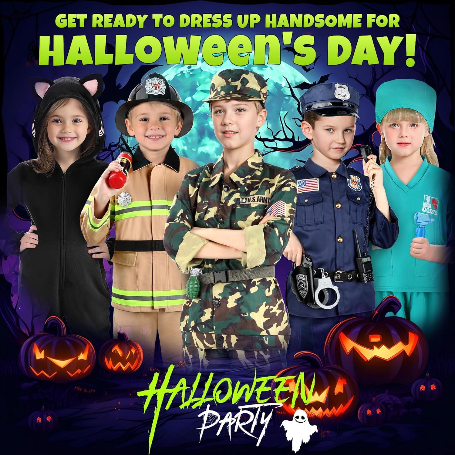 Disfraz de Ejército para Niños GIFTINBOX Talla M (5-7 Años)