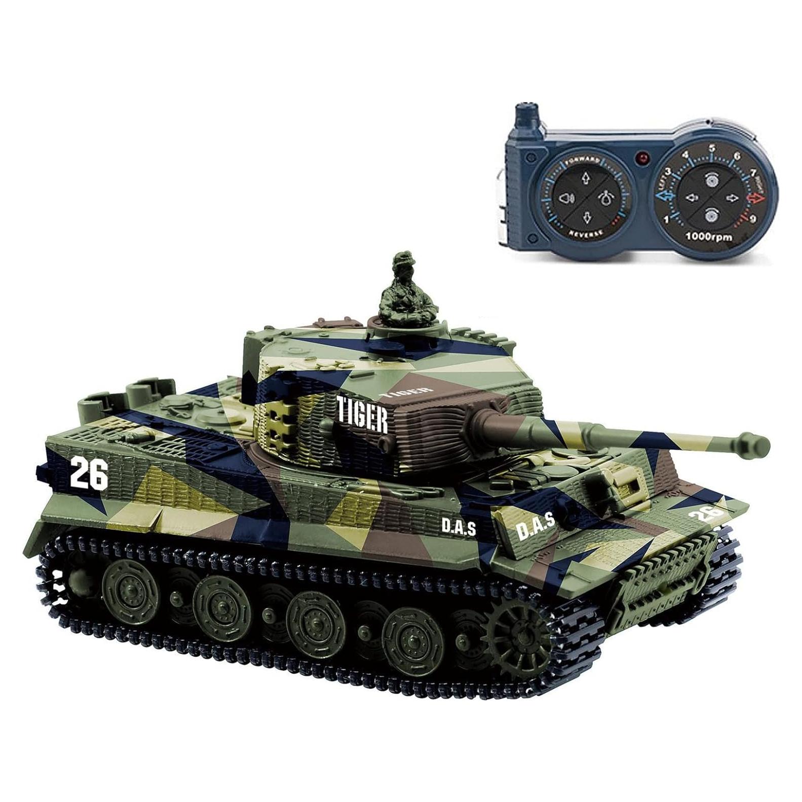 Tanque RC Cheerwing 1:72 Panzer Tigre I con Sonido y Torreta