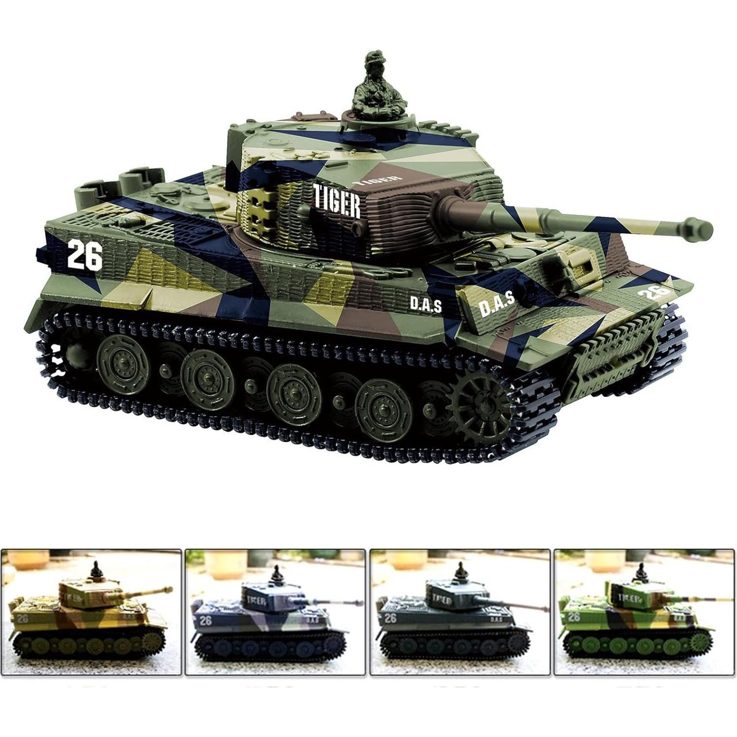 Tanque RC Cheerwing 1:72 Panzer Tigre I con Sonido y Torreta