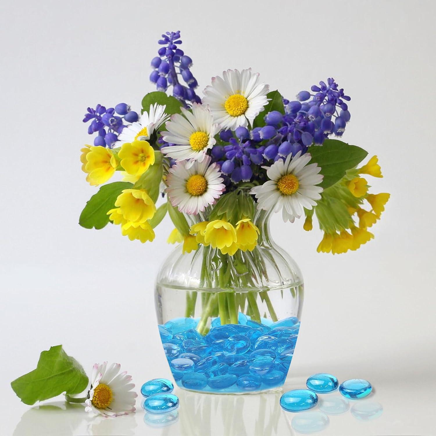 Piedras de vidrio azul FANTIAN 4.32 kg decorativas