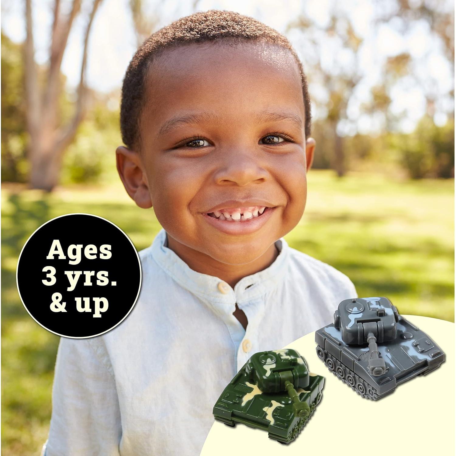 Tanques de Retroceso Kid Fun - Juguetes de Ejército para Niños