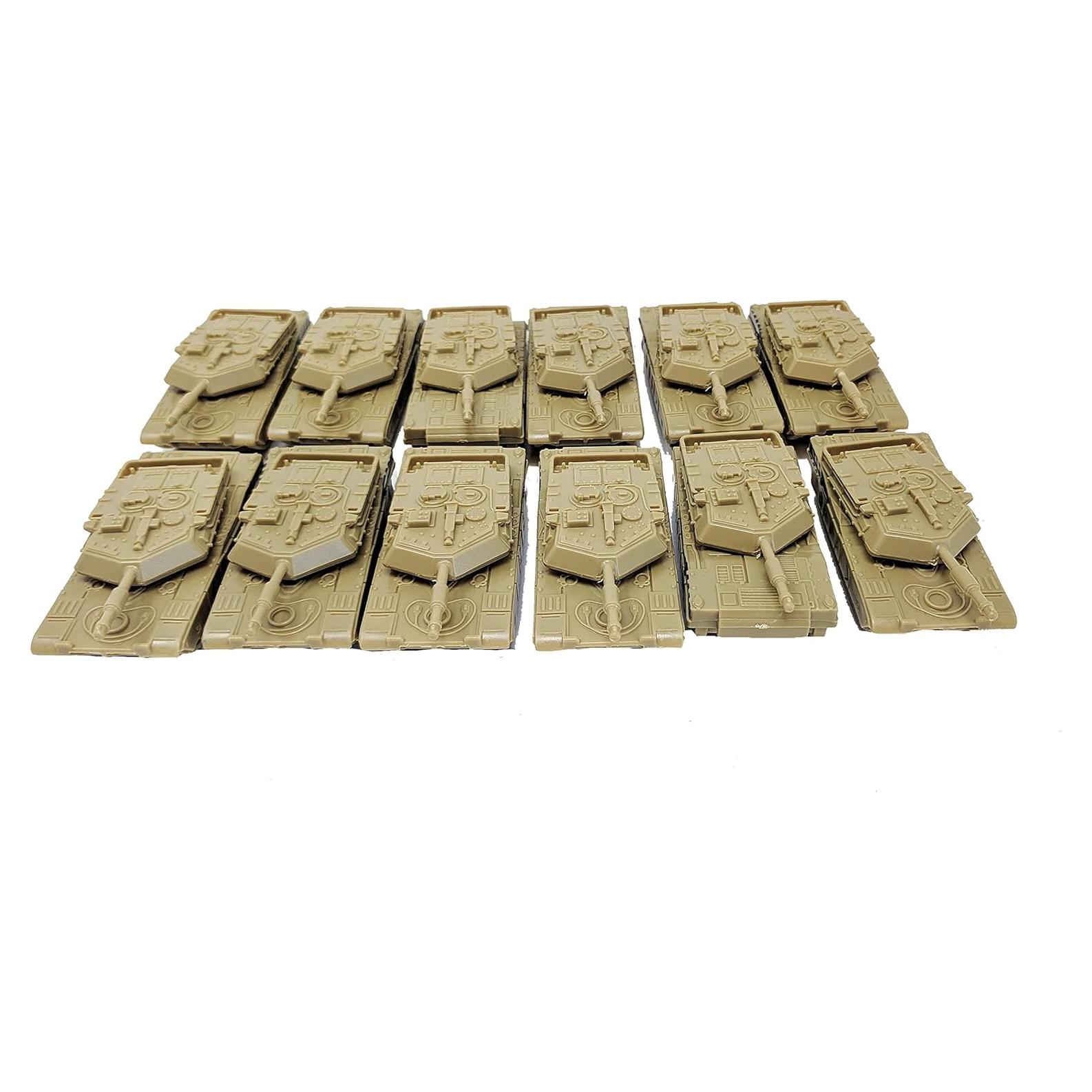 Conjunto de 12 Tanques Militares Blindados Toy Essentials