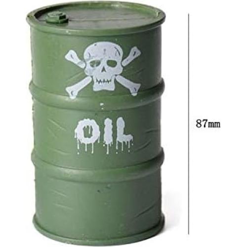 Barril de Combustible Huwaimi para Coche RC 1/10 - 3 Piezas Verdes