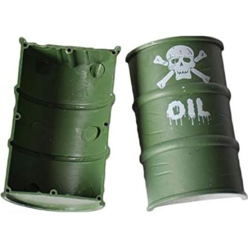 Barril de Combustible Huwaimi para Coche RC 1/10 - 3 Piezas Verdes