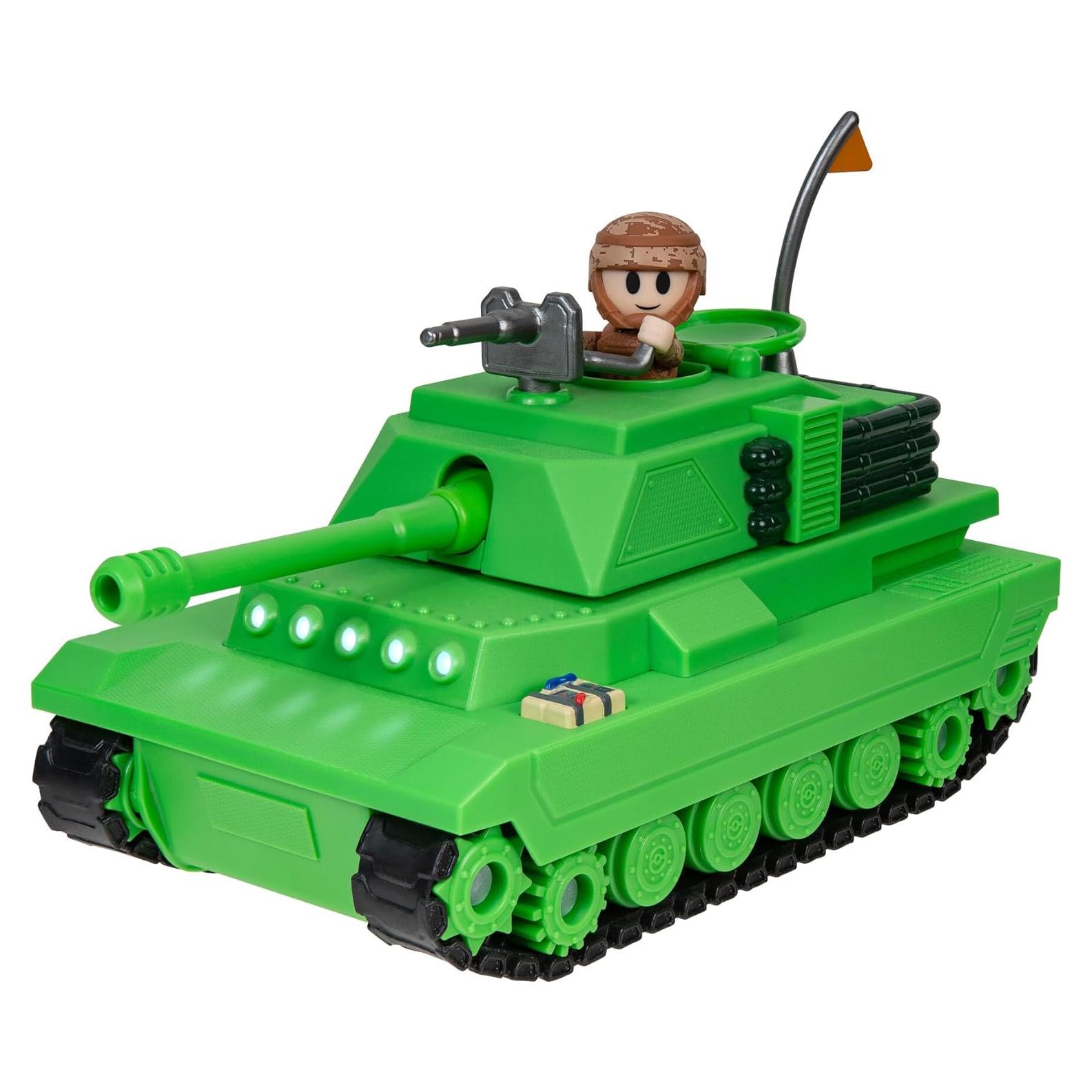 Tanque Brookhaven Jazwares 19 cm con luces y figura 7 cm
