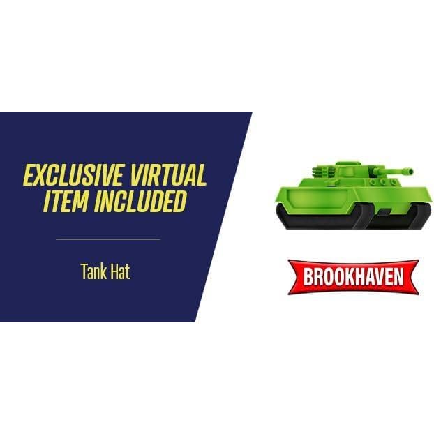 Tanque Brookhaven Jazwares 19 cm con luces y figura 7 cm