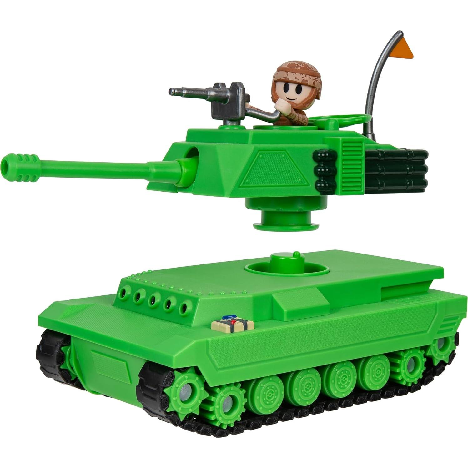 Tanque Brookhaven Jazwares 19 cm con luces y figura 7 cm